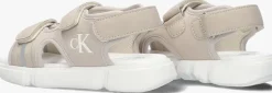 beige calvin klein platte sandalen 83024