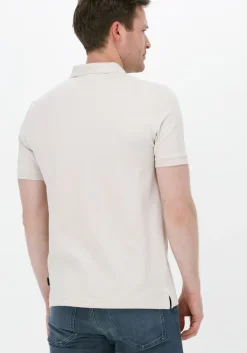 beige calvin klein polo stretch pique slim polo