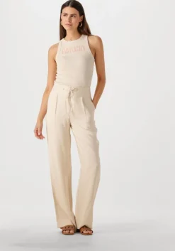 beige calvin klein top varsity calvin klein rib tank