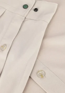 beige cast iron casual overhemd long sleeve shirt cf tec tone interlock jersey