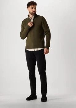 beige cast iron casual overhemd long sleeve shirt cf tec tone interlock jersey