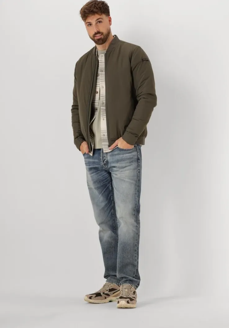 beige cast iron overshirt long sleeve shirt check weave yd