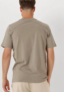 beige cast iron t-shirt regular fit single jersey ca