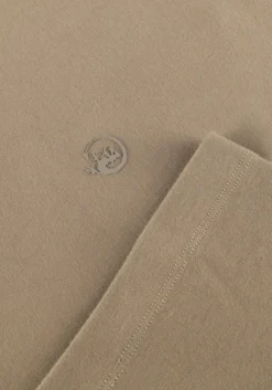 beige cast iron t-shirt regular fit interlock