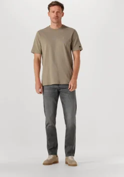 beige cast iron t-shirt regular fit interlock