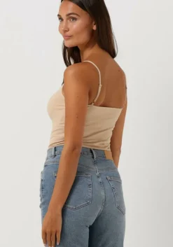 beige cc heart top seamless top