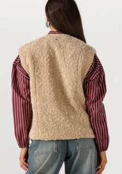 beige circle of trust gilet ariana gilet