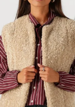 beige circle of trust gilet ariana gilet