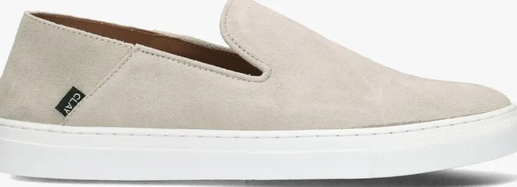 beige clay instappers shn2311