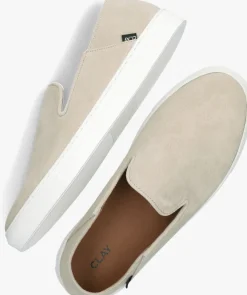 beige clay instappers shn2311