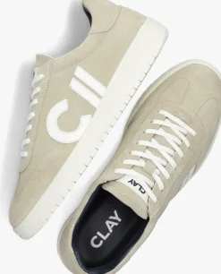beige clay lage sneakers cl124h251
