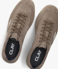 beige clay lage sneakers cl124h521
