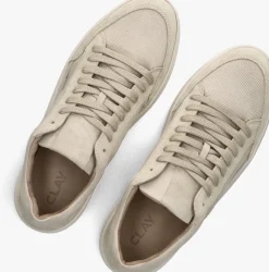 beige clay lage sneakers enzo