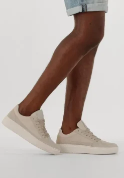 beige clay lage sneakers enzo