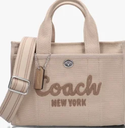 beige coach handtas cargo tote small