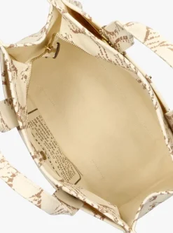 beige coach handtas maxi signature canvas cargo tote