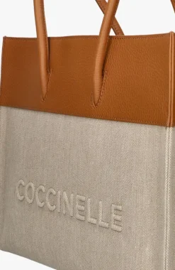 beige coccinelle handtas myrtha