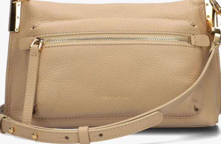 beige coccinelle schoudertas hyle