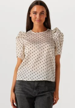 beige co'couture blouses dilan dot blouse