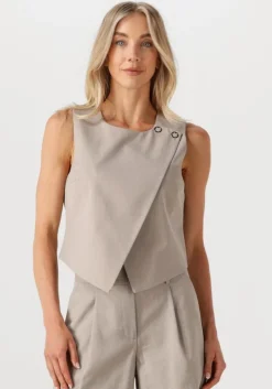 beige co'couture gilet vidacc wrap vest