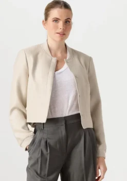 beige co'couture jack bostoncc crop jacket
