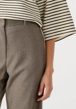 beige co'couture pantalon nanacc piping wide ll pant