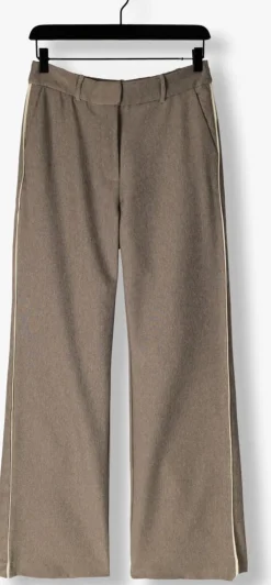 beige co'couture pantalon nanacc piping wide ll pant