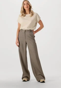 beige co'couture pantalon nanacc piping wide ll pant