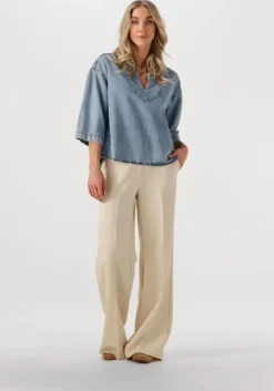 beige co'couture pantalon new volacc wide long pant