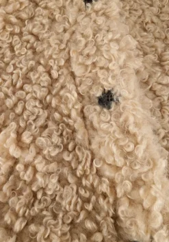 beige co'couture teddy jas teddy mix jacket