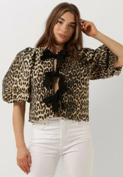 beige co'couture top leocc bow blouse