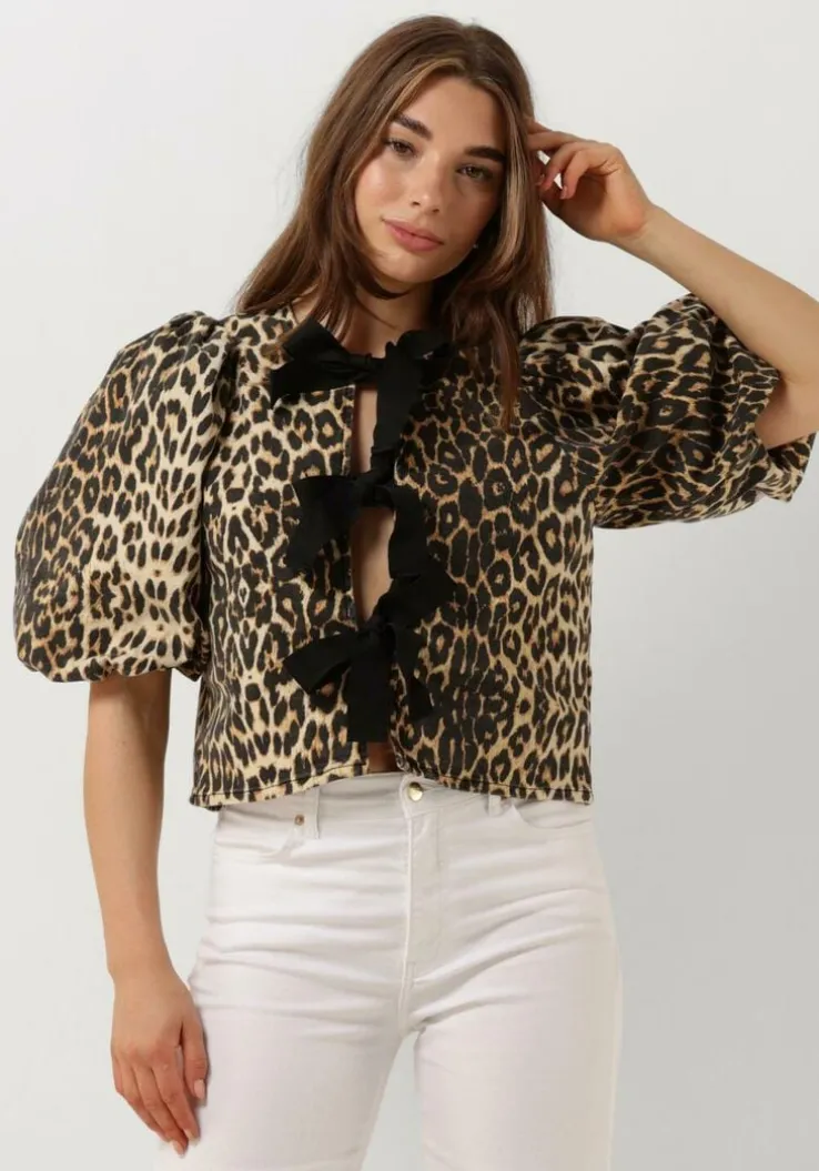 beige co'couture top leocc bow blouse