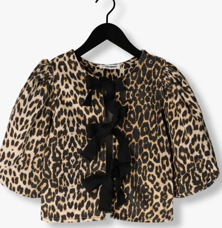 beige co'couture top leocc bow blouse