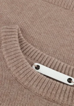 beige co'couture trui maja crop o knit