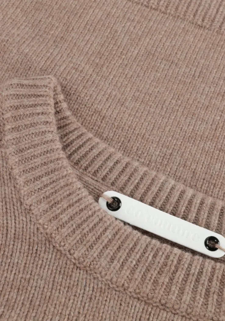 beige co'couture trui maja crop o knit