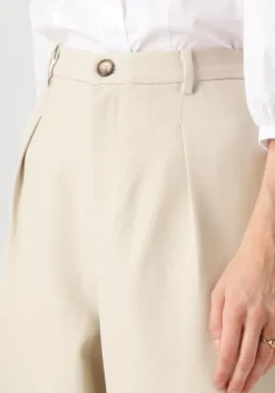 beige co'couture wijde broek nanacc pleat ll pant