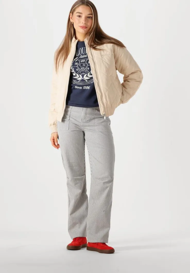 beige colourful rebel jack weidy quilted jacket