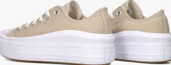 beige converse lage sneakers chuck taylor all star move low
