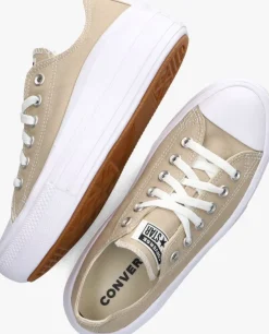 beige converse lage sneakers chuck taylor all star move low
