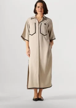 beige copenhagen muse midi jurk si shirt dress