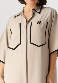 beige copenhagen muse midi jurk si shirt dress