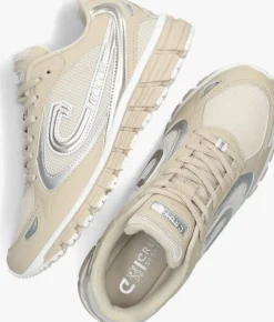 beige cruyff lage sneakers flash eclectic