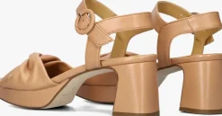 beige ctwlk sandalen met hak ankara