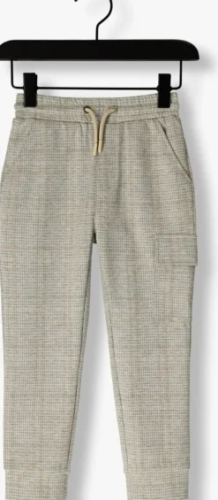 beige daily7 cargobroeken check cargo pants