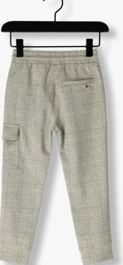beige daily7 cargobroeken check cargo pants