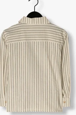beige daily7 casual overhemd shirt ls striped