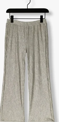 beige daily7 flared broek metallic wide pants