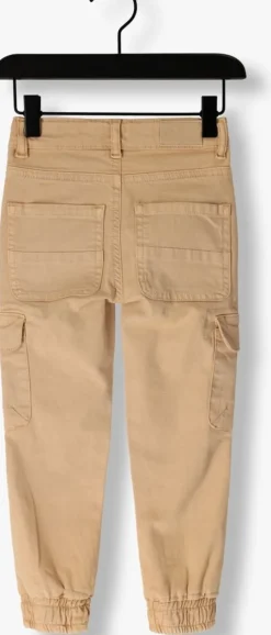 beige daily7 joggingbroek cargo twill pants