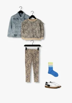 beige daily7 korte broek zebra rib pants