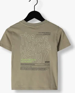 beige daily7 t-shirt t-shirt print